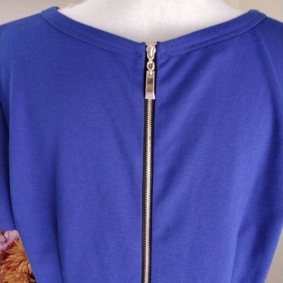 AB Studio Blue Knit Dress - Picture 7 of 12